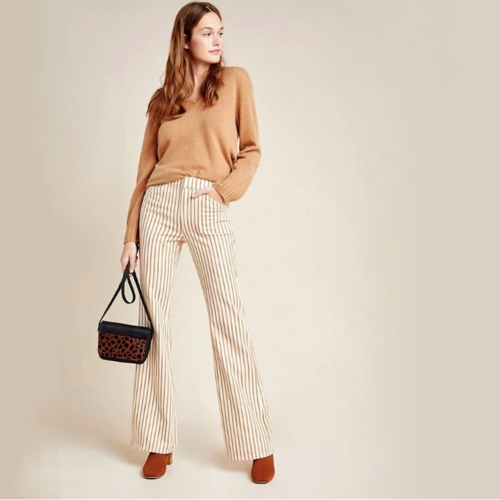 NWOT Anthropologie Kellie Striped Pants